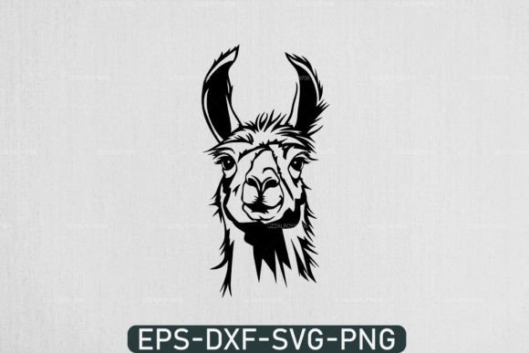 Cool Alpaca Svg, Llama Silhouette Vector