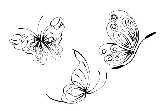 Cute Floral Ornament Butterfly