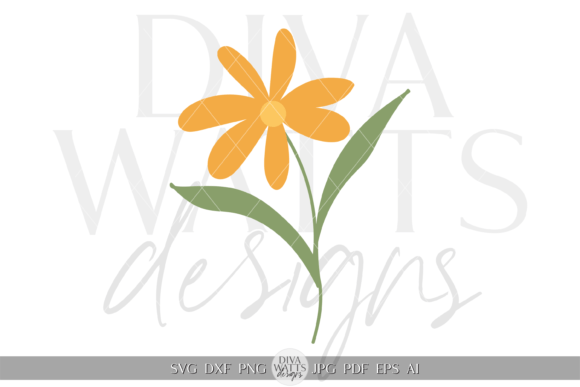 Elegant Flower Clipart SVG
