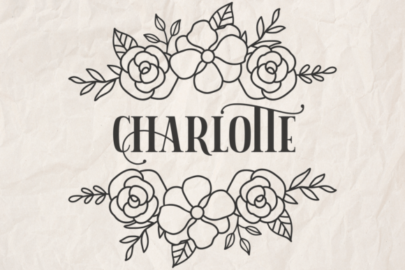Floral Border with Roses