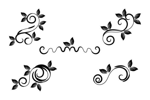 Floral Leaf Ornament Spring Flower