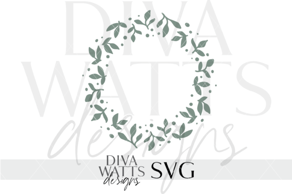 Minimalist Wreath Clipart SVG