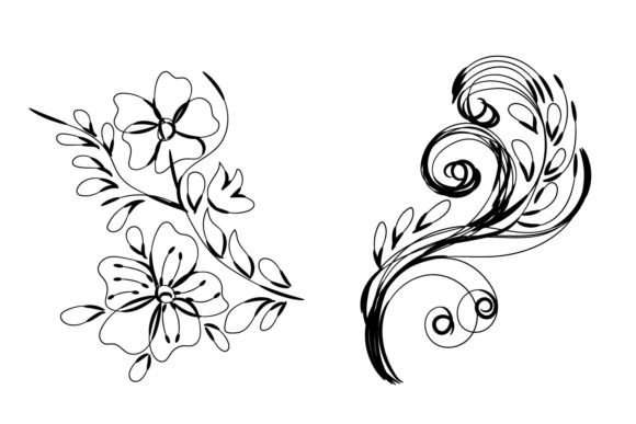 Wildflower Floral Ornament Cute Leaf